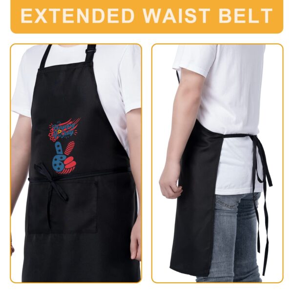 Men’s Apron – BBQ Grill Kitchen Chef Apron for Men – Independence Day Peace Aprons 4th Of July 3