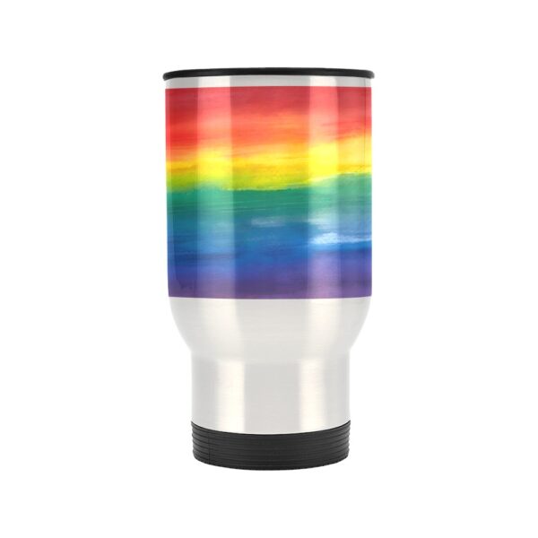 Insulated Stainless Steel Travel Mug – Commuters Cup – LGBTQ World Pride Month Travel Mug  – 14 Oz Drinkware Double Wall Insulated Cup 2