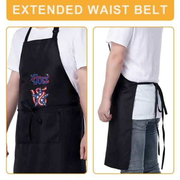 Men’s Apron – BBQ Grill Kitchen Chef Apron for Men – Independence Day Star Aprons 4th Of July 3