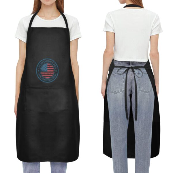 Ladie’s Apron – BBQ Grill Kitchen Chef Apron for Ladies – Independence Day Stamp Aprons 4th Of July 3