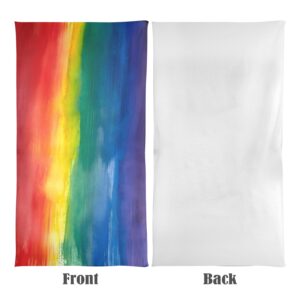 Beach Towel – LGBTQ World Pride Month Rainbow Flag Vertical Beach Towel 31"x71" Beach Towels beach towel