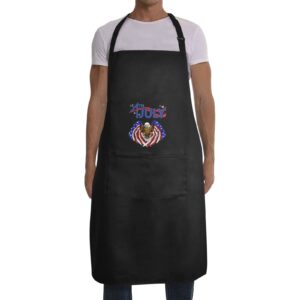 Men’s Apron – BBQ Grill Kitchen Chef Apron for Men – Independence Day Eagle2 Aprons 4th Of July