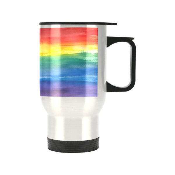 Insulated Stainless Steel Travel Mug – Commuters Cup – LGBTQ World Pride Month Travel Mug  – 14 Oz Drinkware Double Wall Insulated Cup 3