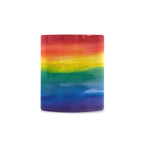 Ceramic Mug – 11 oz White – LGBTQ World Pride Month Flag Classic White Mug Drinkware Artistic Coffee Cups 4