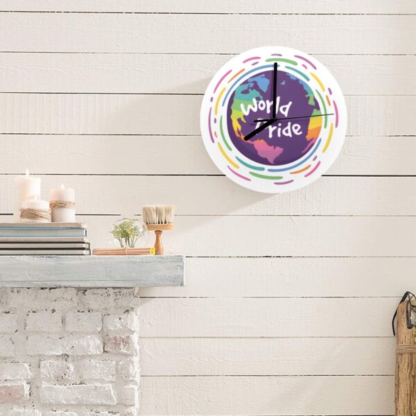 Wall Clock Artwork – LGBTQ World Pride Month Personalized Wall Clock Holidays/Seasonal Custom Artwork Wall Clocks 5