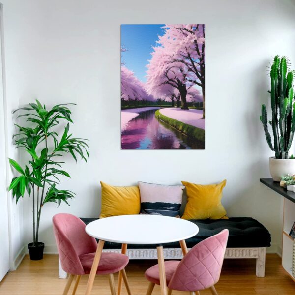 Canvas Prints Wall Art Print Decor – Framed Canvas Print 12×18 inch – Blossoms 12" x 18" Abstract Canvas Art