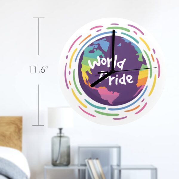 Wall Clock Artwork – LGBTQ World Pride Month Personalized Wall Clock Holidays/Seasonal Custom Artwork Wall Clocks 2