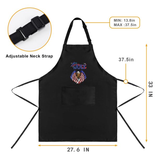 Ladie’s Apron – BBQ Grill Kitchen Chef Apron for Ladies – Independence Day Eagle2 Aprons 4th Of July 5