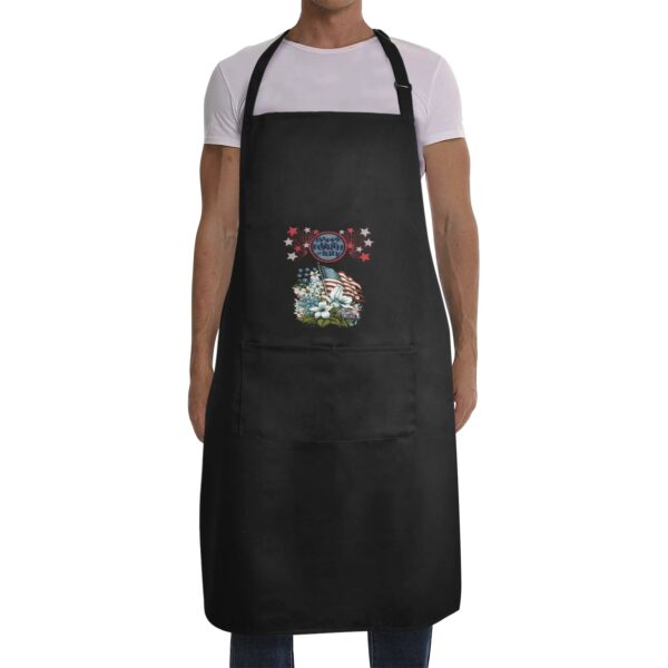 Men’s Apron – BBQ Grill Kitchen Chef Apron for Men – Independence Day Flowers Aprons 4th Of July