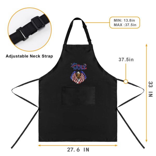 Men’s Apron – BBQ Grill Kitchen Chef Apron for Men – Independence Day Eagle2 Aprons 4th Of July 5