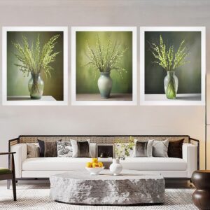 Canvas Wall Art Print – Home Decor Painting – Willows in Mint-2 20×24 (3-Pack) 20"x24" Abstract Canvas Art