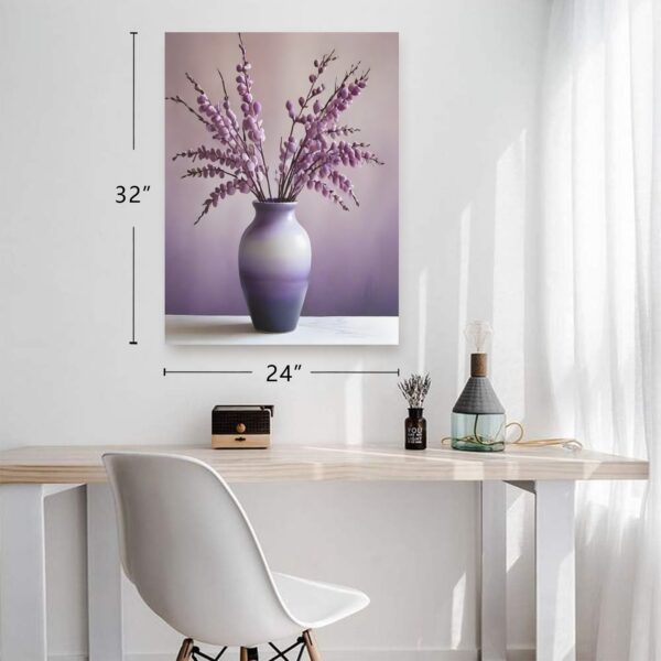 Canvas Wall Art Print – Home Decor Painting – Willows in Lavender Two 24×32 24"x32" Abstract Canvas Art 3