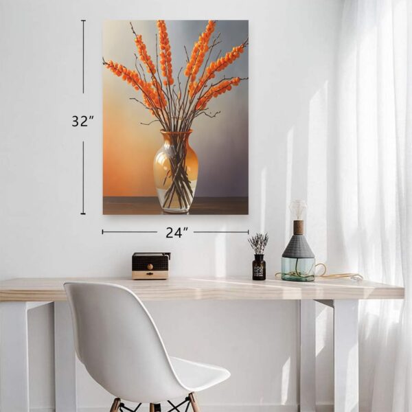 Canvas Wall Art Print – Home Decor Painting – Willows in Orange Two 24×32 24"x32" Abstract Canvas Art 3