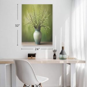 Canvas Wall Art Print – Home Decor Painting – Willows in Mint Two 24×32 24"x32" Abstract Canvas Art
