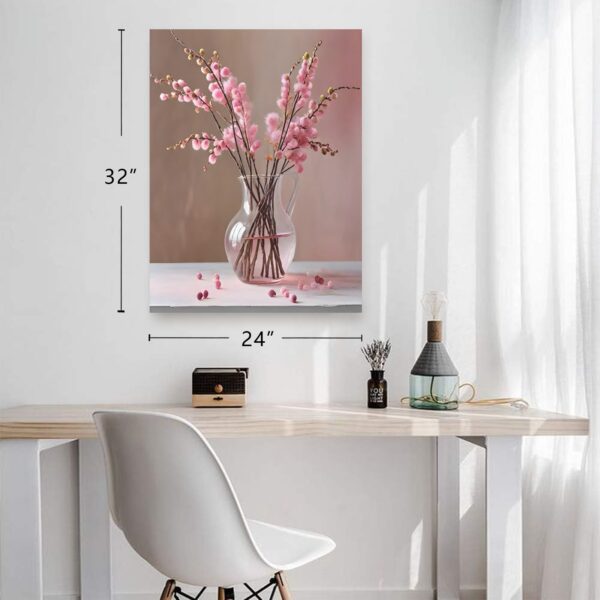 Canvas Wall Art Print – Home Decor Painting – Willows in Pink Two 24×32 24"x32" Abstract Canvas Art 3