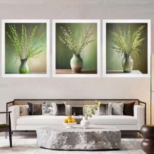 Canvas Wall Art Print – Home Decor Painting – Willows in Mint-1 20×24 (3-Pack) 20"x24" Abstract Canvas Art