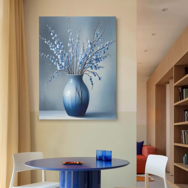 Canvas Wall Art Print – Home Decor Painting – Willows in Blue 24×32 24"x32" Abstract Canvas Art 5