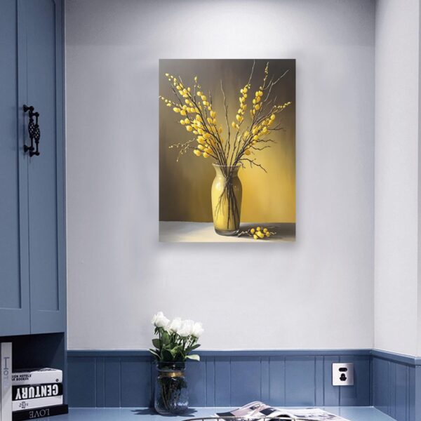 Canvas Wall Art Print – Home Decor Painting – Willows in Gold Five 24×32 24"x32" Abstract Canvas Art 4