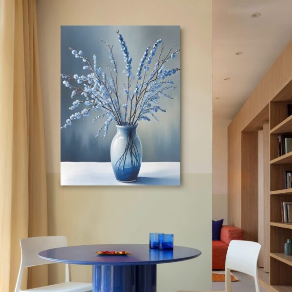 Canvas Wall Art Print – Home Decor Painting – Willows in Blue Four 24×32 24"x32" Abstract Canvas Art 5