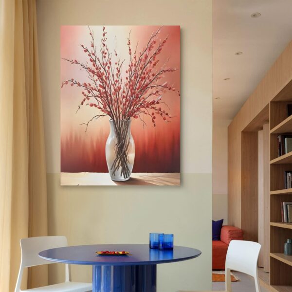 Canvas Wall Art Print – Home Decor Painting – Willows in Fire 24×32 24"x32" Abstract Canvas Art 5