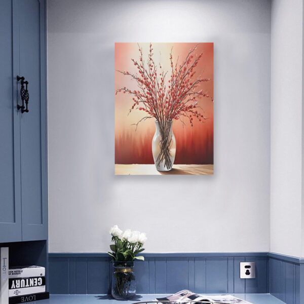 Canvas Wall Art Print – Home Decor Painting – Willows in Fire 24×32 24"x32" Abstract Canvas Art 4