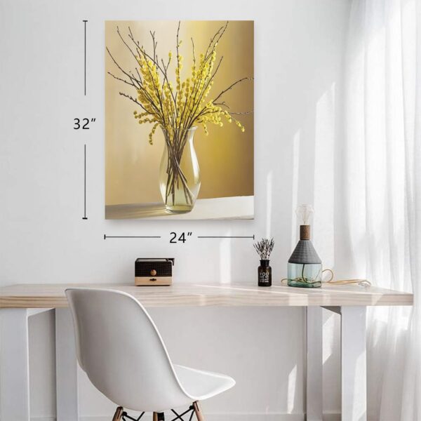 Canvas Wall Art Print – Home Decor Painting – Willows in Gold 24×32 24"x32" Abstract Canvas Art 3