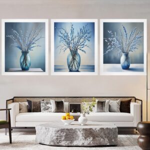 Canvas Wall Art Print – Home Decor Painting – Willows in Ice 20×24 (3-Pack) 20"x24" Abstract Canvas Art