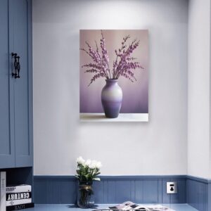 Canvas Wall Art Print – Home Decor Painting – Willows in Lavender Two 24×32 24"x32" Abstract Canvas Art