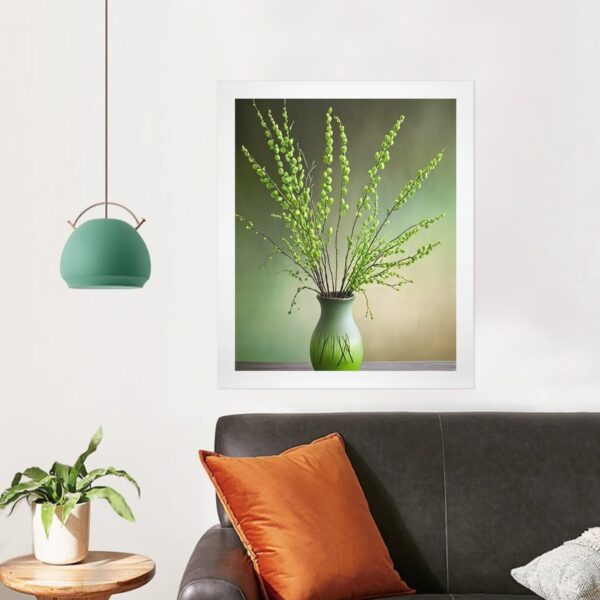 Canvas Wall Art Print – Home Decor Painting – Willows in Mint-1 20×24 (3-Pack) 20"x24" Abstract Canvas Art 4