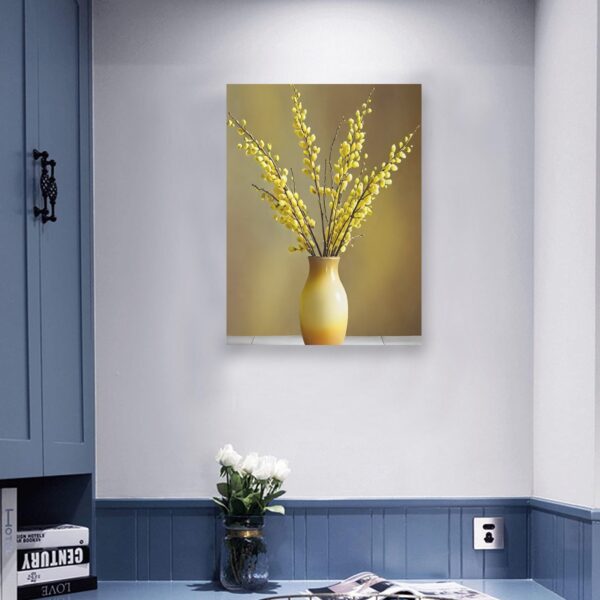 Canvas Wall Art Print – Home Decor Painting – Willows in Gold Three 24×32 24"x32" Abstract Canvas Art 4