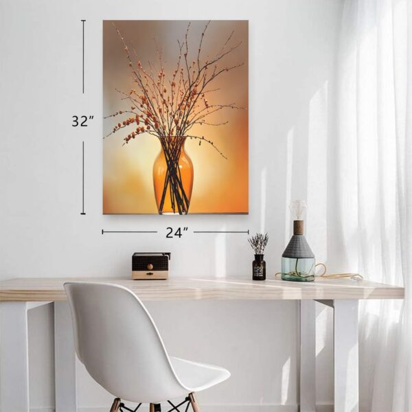 Canvas Wall Art Print – Home Decor Painting – Willows in Orange Five 24×32 24"x32" Abstract Canvas Art 3