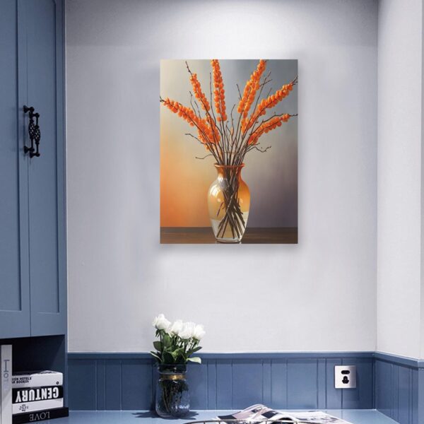 Canvas Wall Art Print – Home Decor Painting – Willows in Orange Two 24×32 24"x32" Abstract Canvas Art 4