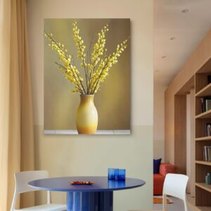 Canvas Wall Art Print – Home Decor Painting – Willows in Gold Three 24×32 24"x32" Abstract Canvas Art