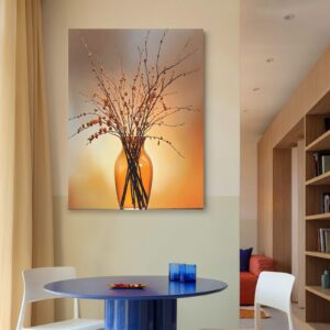Canvas Wall Art Print – Home Decor Painting – Willows in Orange Five 24×32 24"x32" Abstract Canvas Art