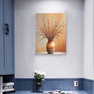 Canvas Wall Art Print – Home Decor Painting – Willows in Orange Six 24×32 24"x32" Abstract Canvas Art