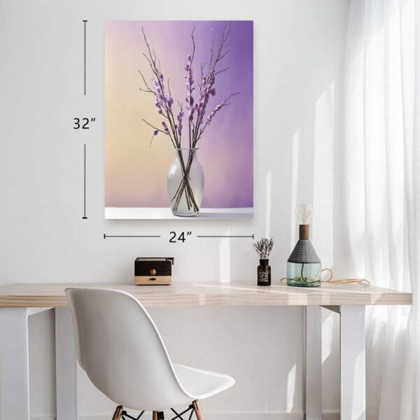 Canvas Wall Art Print – Home Decor Painting – Willows in Lavender 24×32 24"x32" Abstract Canvas Art 3