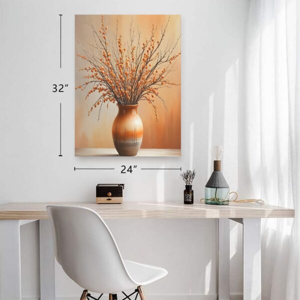 Canvas Wall Art Print – Home Decor Painting – Willows in Orange Six 24×32 24"x32" Abstract Canvas Art 3