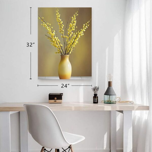 Canvas Wall Art Print – Home Decor Painting – Willows in Gold Three 24×32 24"x32" Abstract Canvas Art 3