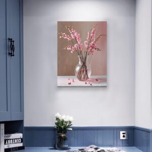 Canvas Wall Art Print – Home Decor Painting – Willows in Pink Two 24×32 24"x32" Abstract Canvas Art