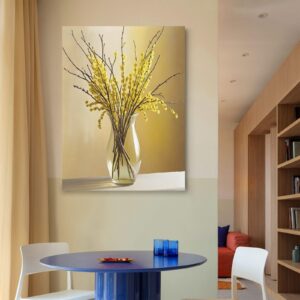 Canvas Wall Art Print – Home Decor Painting – Willows in Gold 24×32 24"x32" Abstract Canvas Art