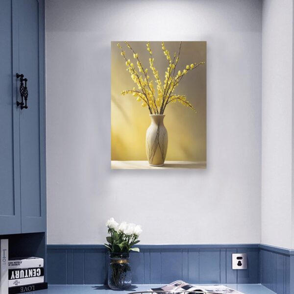 Canvas Wall Art Print – Home Decor Painting – Willows in Gold Two 24×32 24"x32" Abstract Canvas Art 4