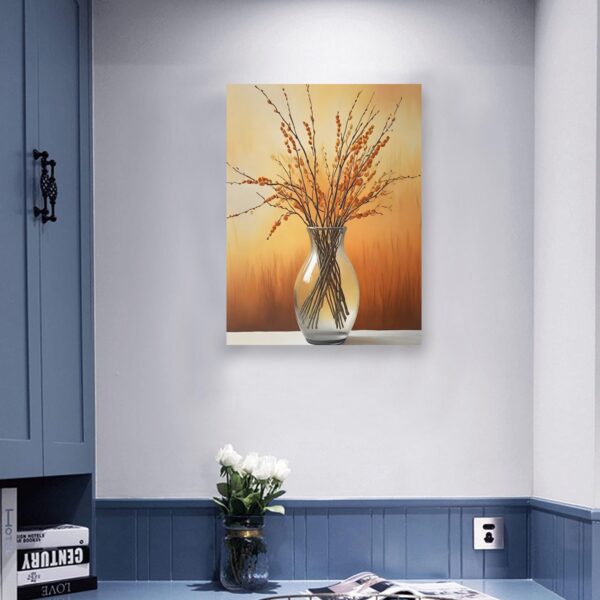 Canvas Wall Art Print – Home Decor Painting – Willows in Orange Four 24×32 24"x32" Abstract Canvas Art 4