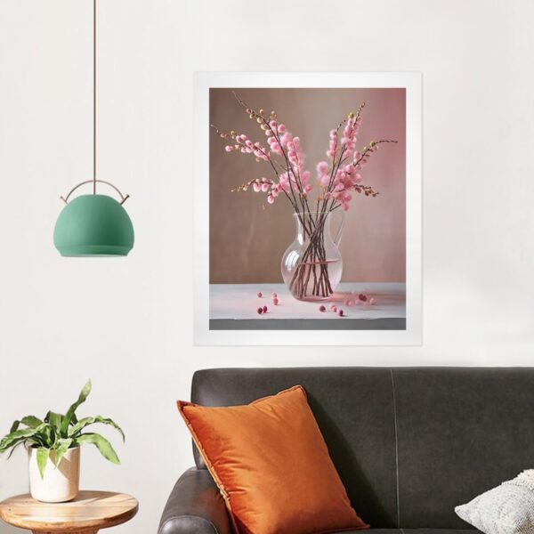 Canvas Wall Art Print – Home Decor Painting – Willows in Pink 20×24 (3-Pack) 20"x24" Abstract Canvas Art 4