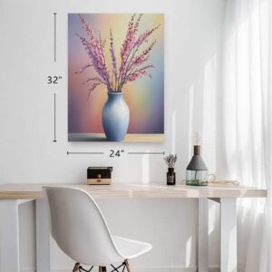 Canvas Wall Art Print – Home Decor Painting – Willows in Rainbow Three 24×32 24"x32" Abstract Canvas Art