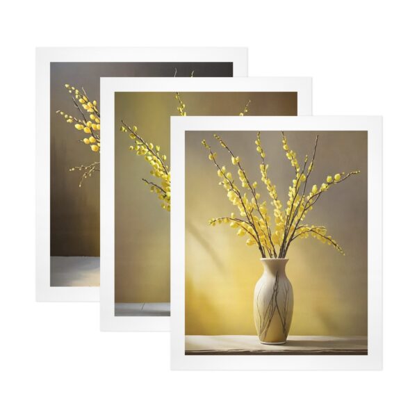 Canvas Wall Art Print – Home Decor Painting – Willows in Gold-2 20×24 (3-Pack) 20"x24" Abstract Canvas Art 7