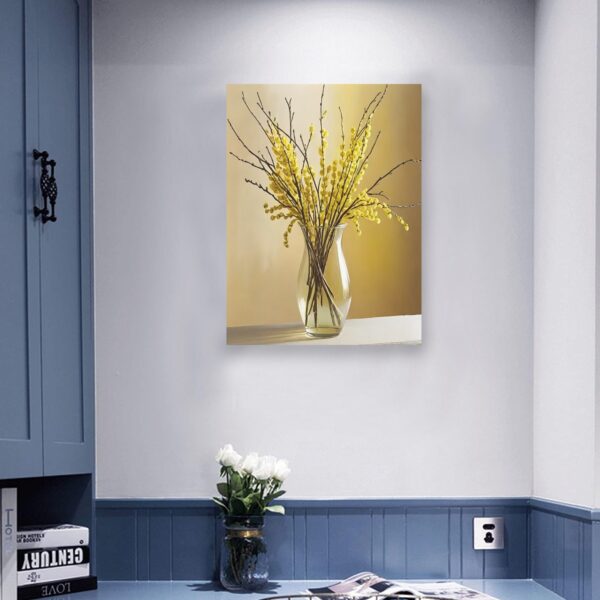 Canvas Wall Art Print – Home Decor Painting – Willows in Gold 24×32 24"x32" Abstract Canvas Art 4