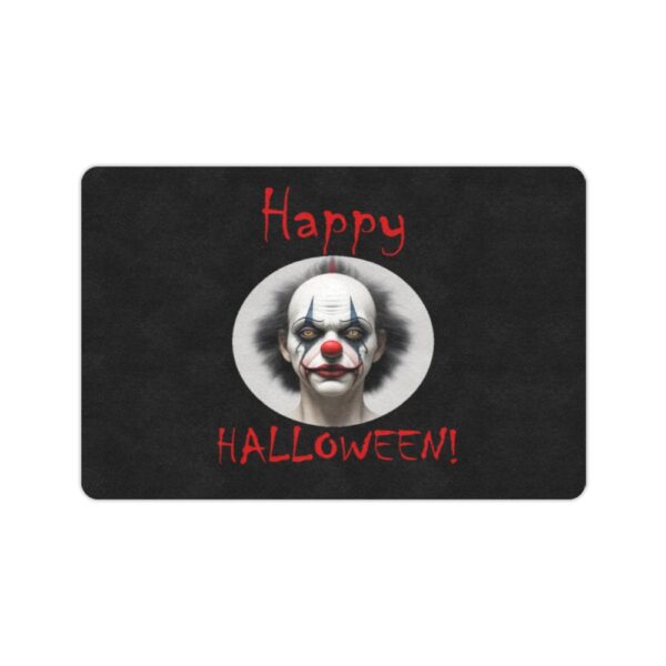 Halloween Holiday Door Welcome Mat – Scary Clown – Doormat 24 inch x 16 inch Doormats Autumn Welcome Mat