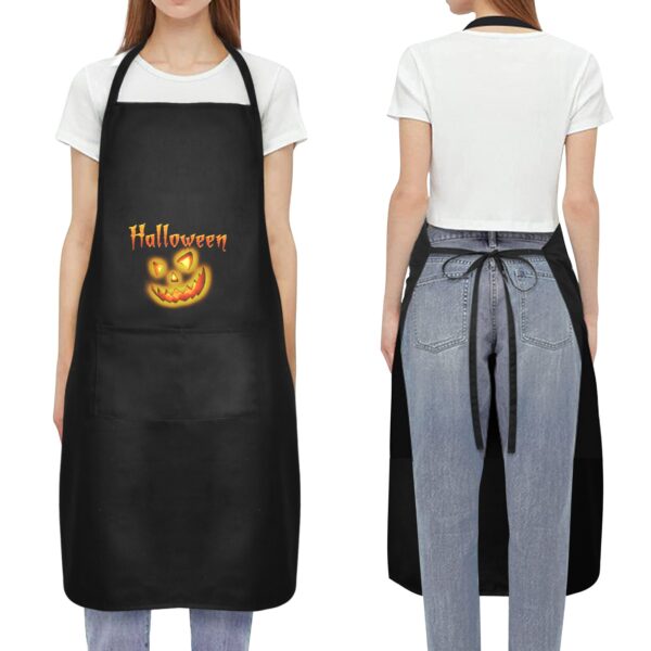 Halloween Holiday Chef Kitchen Apron – Pumpkinhead Custom Apron for Women Aprons Creepy Chef Apron 3