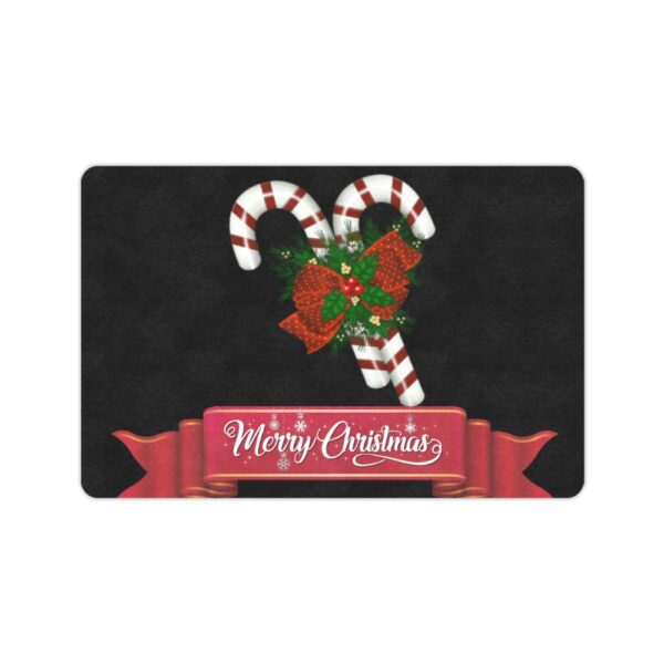 Christmas Holiday Door Welcome Mat –  Canes – Doormat 24 inch x 16 inch Christmas Autumn Welcome Mat 2