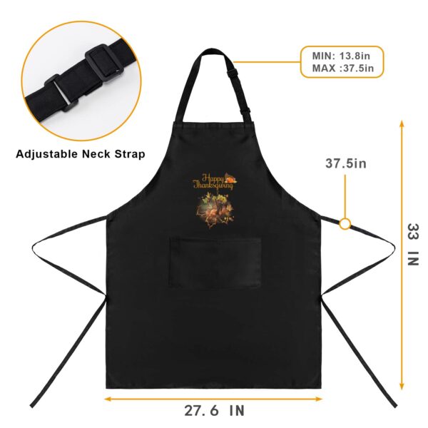 Thanksgiving Holiday Chef Kitchen Apron – Maple Custom Apron for Women Aprons Autumn Chef Apron 5